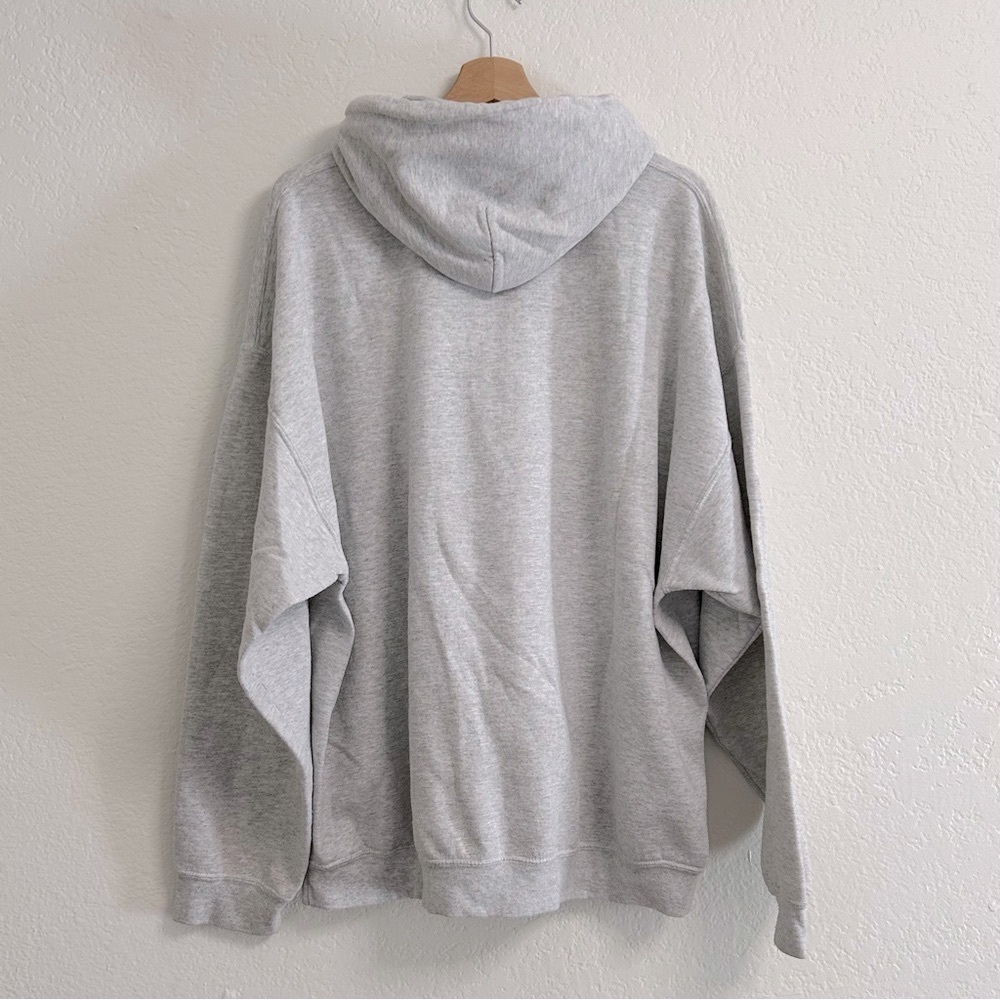 Gray Timber Wolf Lake Graphic Hoodie Heavy Blend Size 2XL - Picture 3 of 6